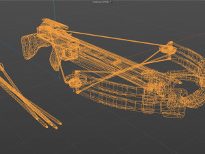 Crossbow Low-poly 3D Model