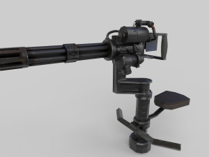 Mini turret Low-poly Modelo 3D