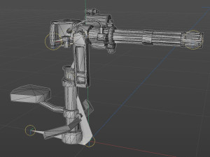 Mini turret Low-poly Modelo 3D