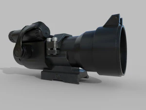 Aimpoint 2X scope Low-poly 3D Model