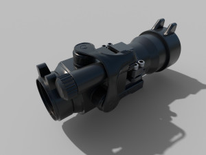 Aimpoint 2X scope Low-poly Model 3D