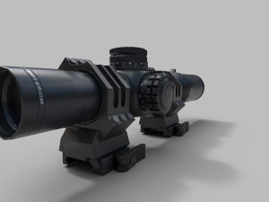CQBSS sight Low-poly 3D Model