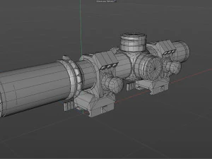 CQBSS sight Low-poly 3D Model