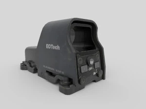 Mira de ponto Eotech Low-poly Modelo 3D