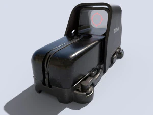 Mira de ponto Eotech Low-poly Modelo 3D