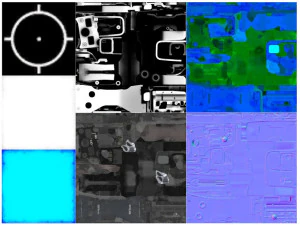 Mira de ponto Eotech Low-poly Modelo 3D