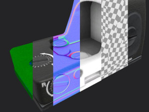 RMR scope Low-poly 3D 模型