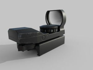 Red Dot Sight Low-poly 3Dモデル