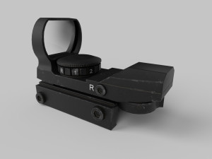 Red Dot Sight Low-poly 3Dモデル
