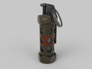 Hand Grenades - PBR - poly 3D Model