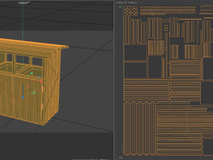 Wood street bin Low-poly 3D Model