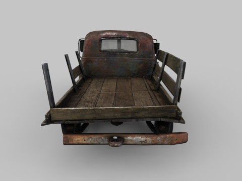 Old Truck PBR Model 3D