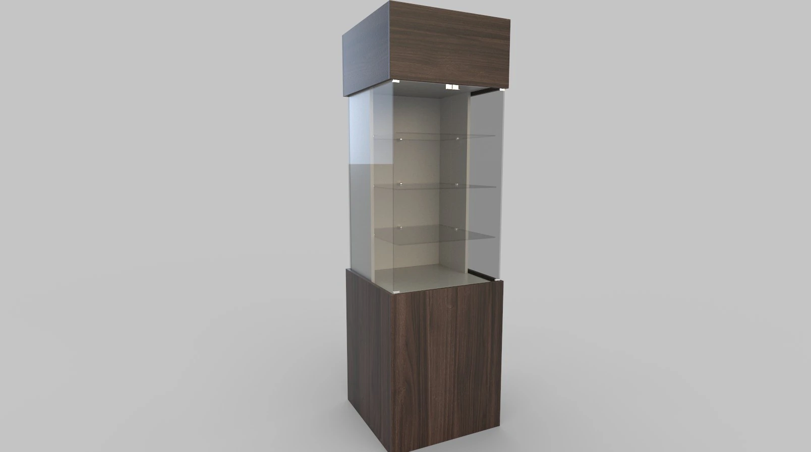 Display Cabinet And Showcase Low-poly 3D Model .c4d .max .obj .3ds .fbx .stl .blend
