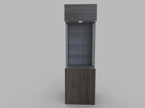 Display Cabinet And Showcase Low-poly 3D Model