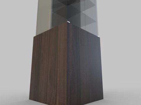 Display Cabinet And Showcase Low-poly 3D Model