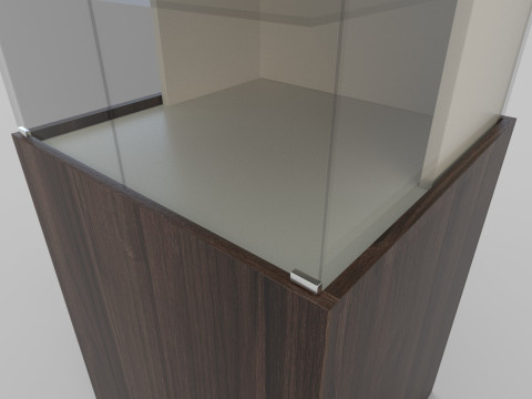 Display Cabinet And Showcase Low-poly 3D 模型