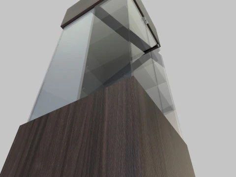 Display Cabinet And Showcase Low-poly 3D Model