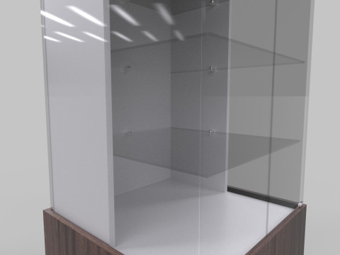 Display Cabinet And Showcase Low-poly 3D 模型