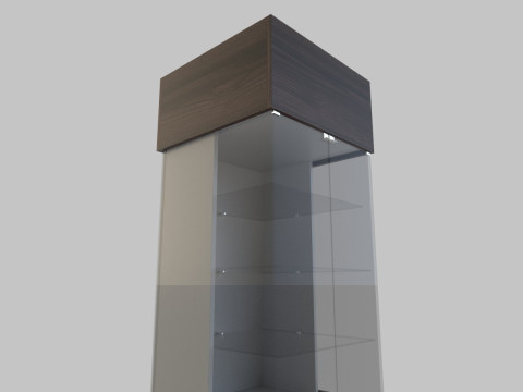 Display Cabinet And Showcase Low-poly 3D 模型