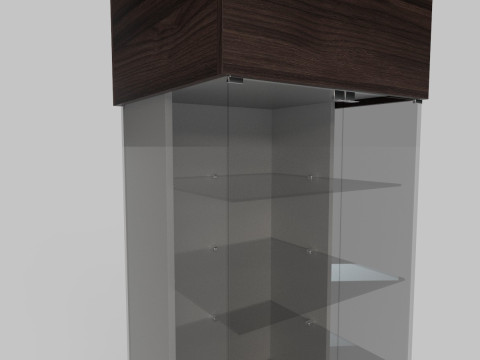 Display Cabinet And Showcase Low-poly 3D 模型