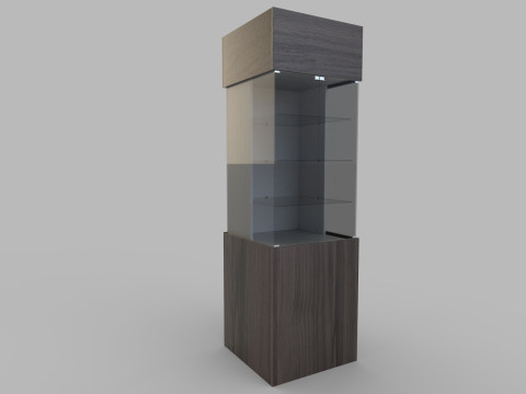 Display Cabinet And Showcase Low-poly 3D 模型