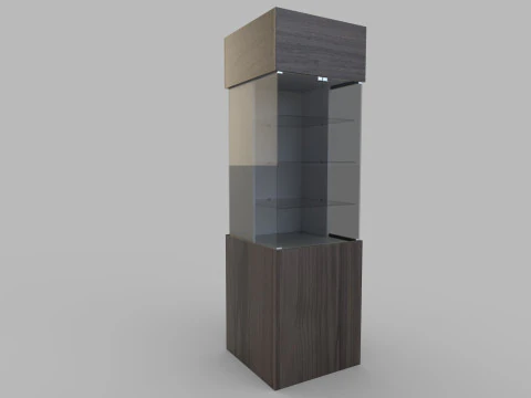 Display Cabinet And Showcase Low-poly 3D Model