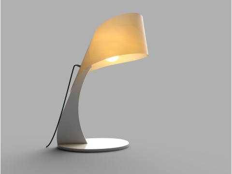 Modern table lamp pbr 3D Model