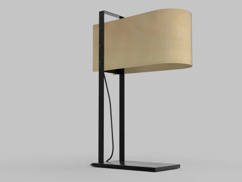 Nowoczesna lampa stołowa pbr Model 3D