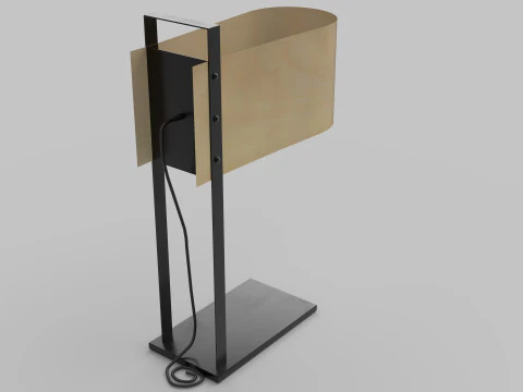 Modern table lamp pbr 3D Model