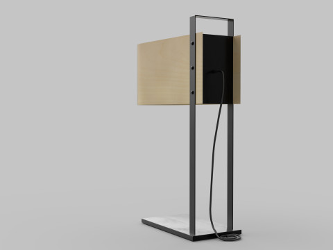 Modern table lamp pbr 3D मॉडल