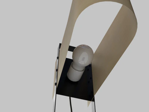 Modern table lamp pbr 3D Model