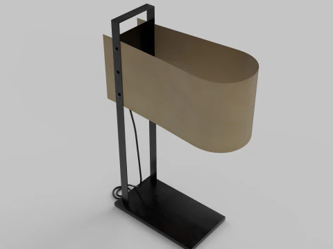 Modern table lamp pbr 3D Model
