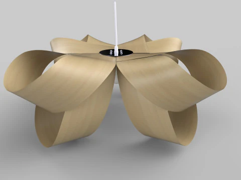 현대 교수형 램프 3D 모델