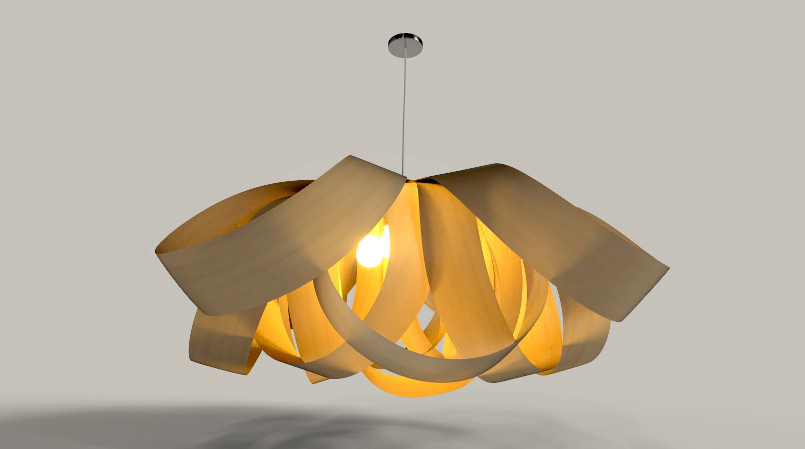 Modern Hanging lamp-PBR 3D Model .c4d .max .obj .3ds .fbx .stl .blend 