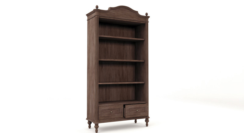 Antique wardrobe Low-poly 3D Model .c4d .max .obj .3ds .fbx .stl .blend 