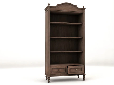 Antique wardrobe Low-poly 3D Model