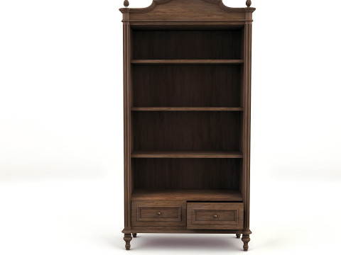 Antique wardrobe Low-poly 3D Model