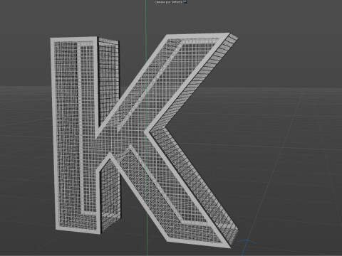 Cage alphabet design 3D Model