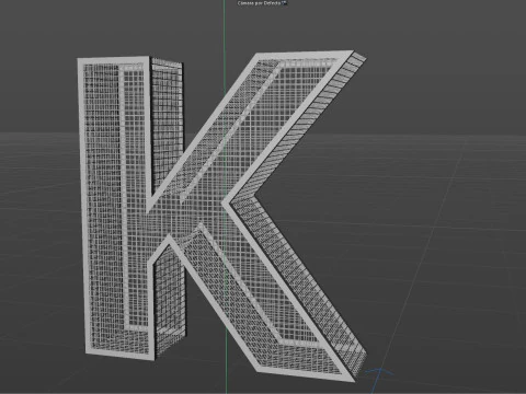 Cage alphabet design 3D Model