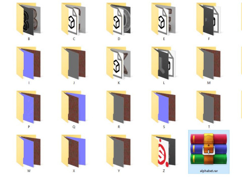 Cage alphabet design 3D Model