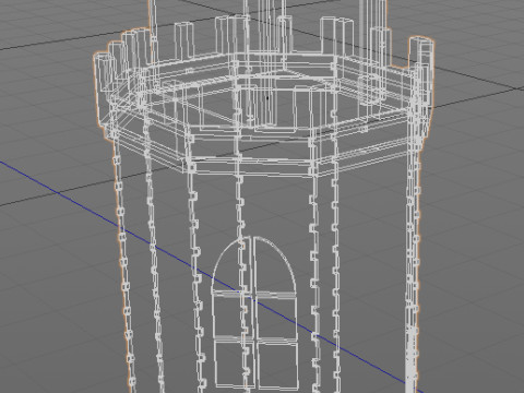 Princess castle Laser-cut MDF Tower Modelo 3D