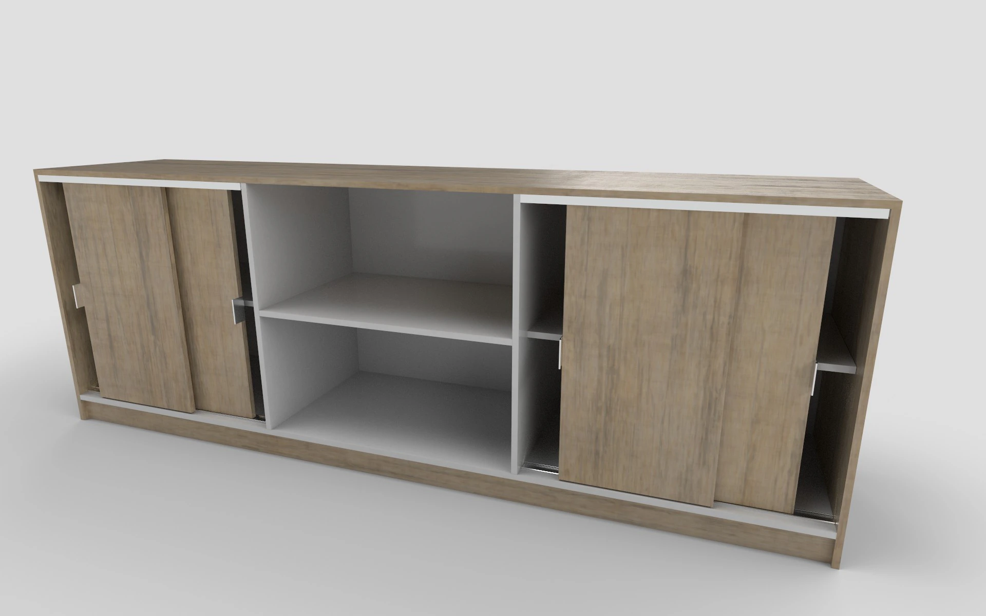 Office counter Low-poly 3D Model .c4d .max .obj .3ds .fbx .stl .blend 