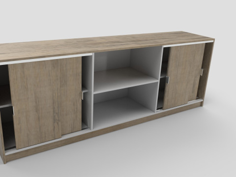 Office counter Low-poly 3D Модель