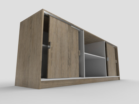 Office counter Low-poly 3D Модель
