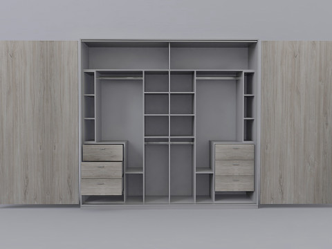 Wardrobe - modern - 3D मॉडल