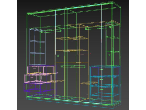 Wardrobe - modern - 3D मॉडल