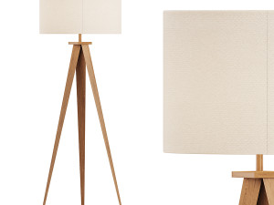 Cardone Teamson Tripod Floor Lamp 3D Модель