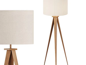 Cardone Teamson Tripod Floor Lamp 3D Model