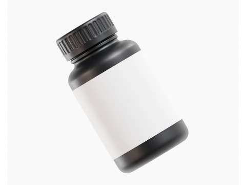Supplement Bottle 3D Model