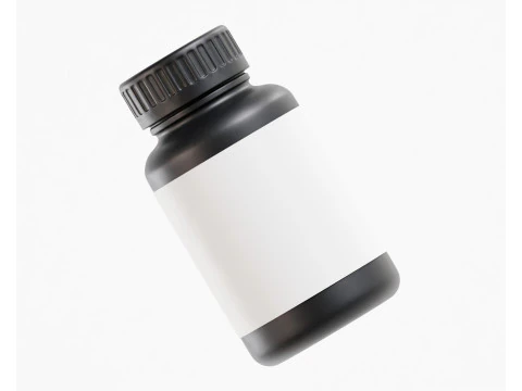 Supplement Bottle 3D Model